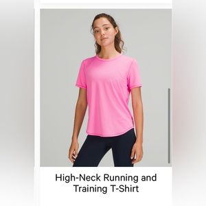 Lululemon High Neck Running and Training T-Shirt